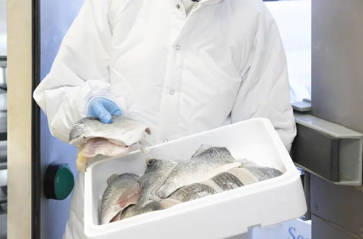 A woman wearing an Agrofreeze jacket