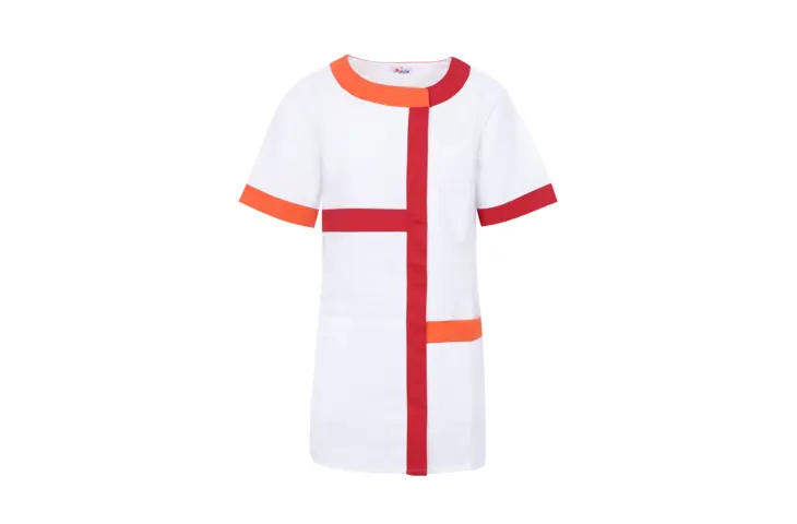 Red and orange Pop'Art tunic