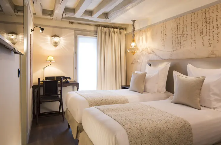 Satin Stripe Bed Linen in bedroom setting