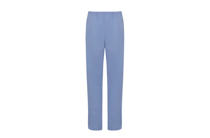 Scrub Suit Trousers Blue No Drawstring