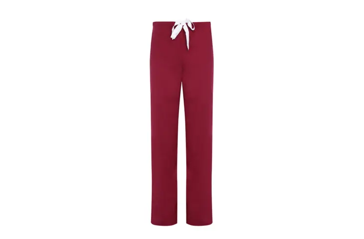 Scrub Suit Trousers Red Drawstring
