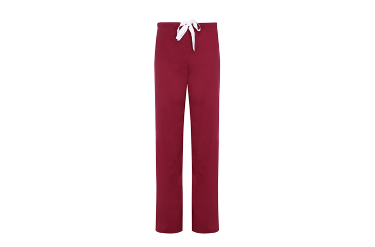 Scrub Suit Trousers Red Drawstring