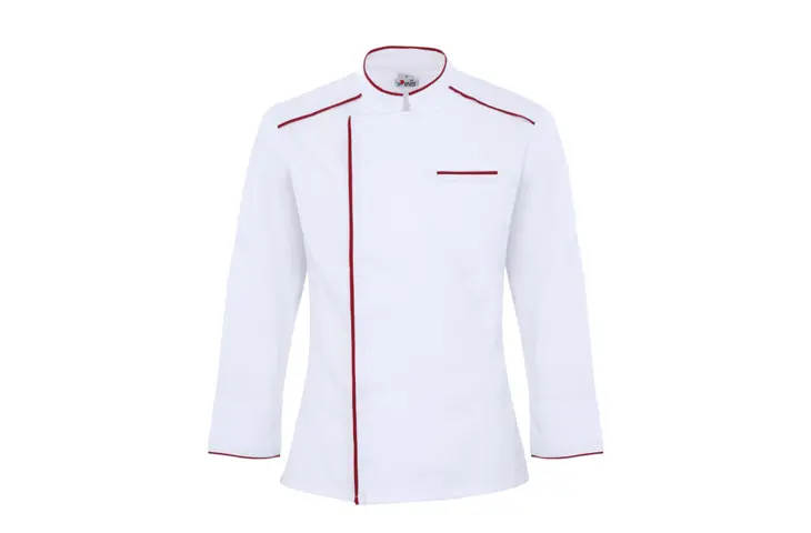 Origin Elite Chef Jacket White Burgundy