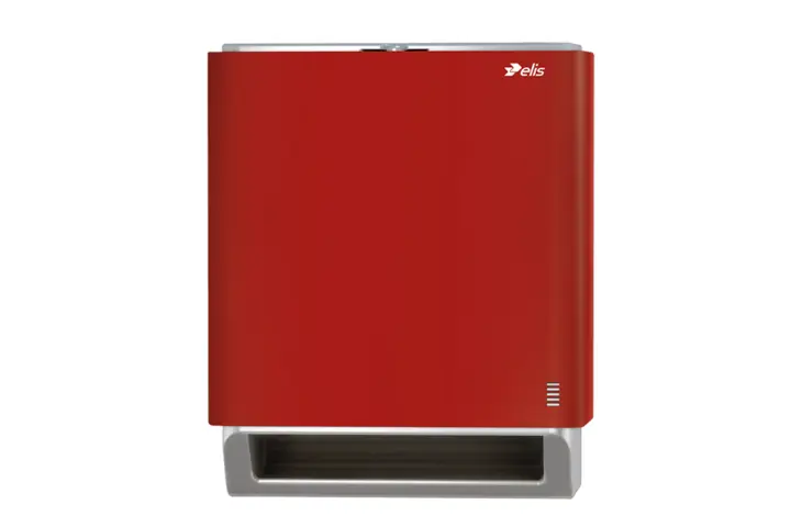 No-Touch Paper Roller Towel Dispenser Fusion Deep Red