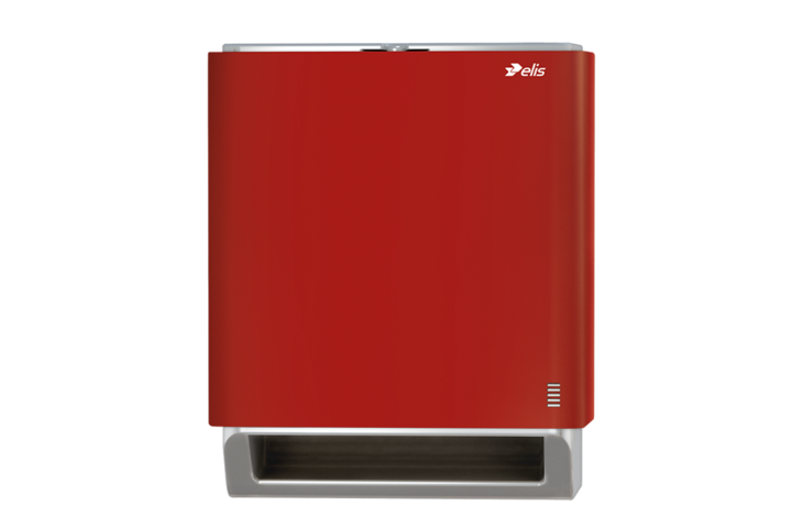 No-Touch Paper Roller Towel Dispenser Fusion Deep Red