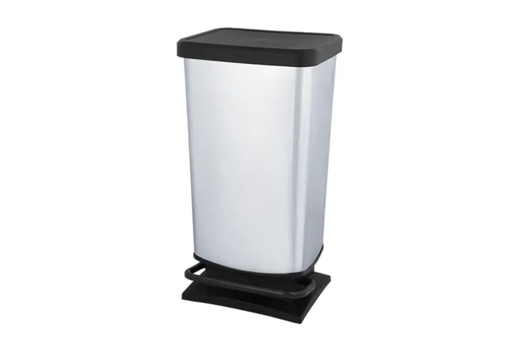 IRWA_PaperTowelBinFootPedal_Aqualine Paper Towel Bin with Foot Pedal Aqualine