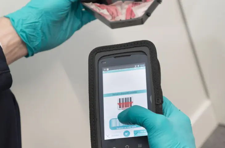 Bait Box Being Scanned