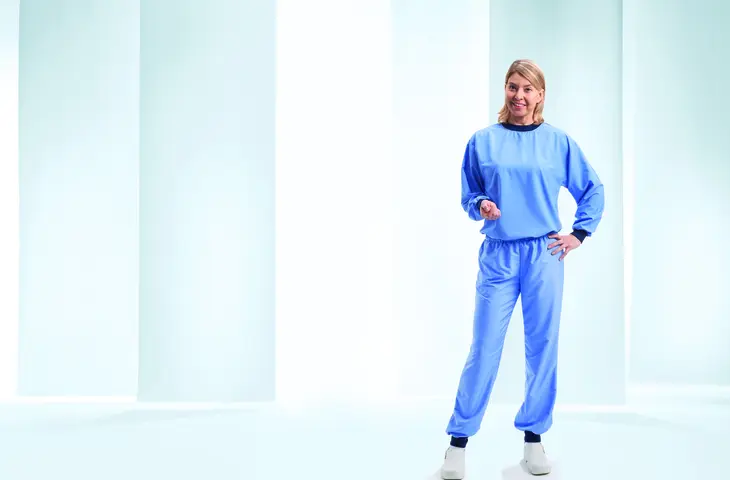 Sandwash Blouse with Long Sleeves and Trousers
