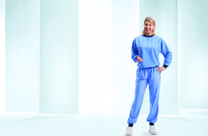 IRCL_CleanroomUndergarments_SandwashBlouseLongSleevesandTrousers Sandwash Blouse with Long Sleeves and Trousers