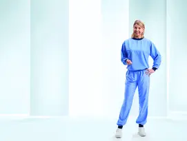 Sandwash Blouse with Long Sleeves and Trousers