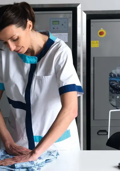 Cleaner at work