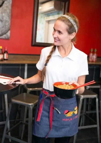 Working at Restuarant