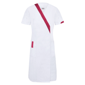 Red Clemence lab coat