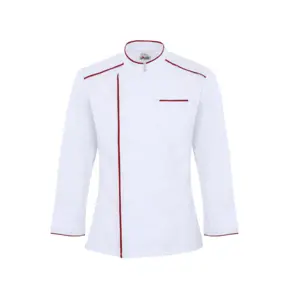 Origin Elite Chef Jacket White Burgundy