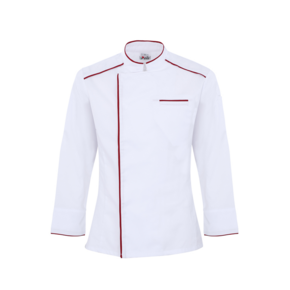Origin Elite Chef Jacket White Burgundy