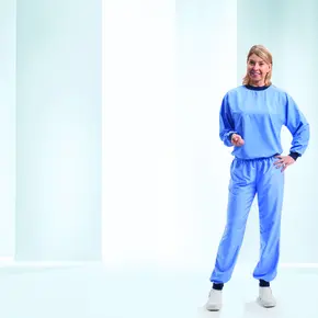 Sandwash Blouse with Long Sleeves and Trousers
