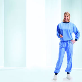 Sandwash Blouse with Long Sleeves and Trousers